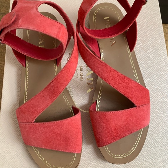 Prada coral sandals - Picture 2 of 3